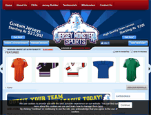 Tablet Screenshot of jerseymonstersports.com